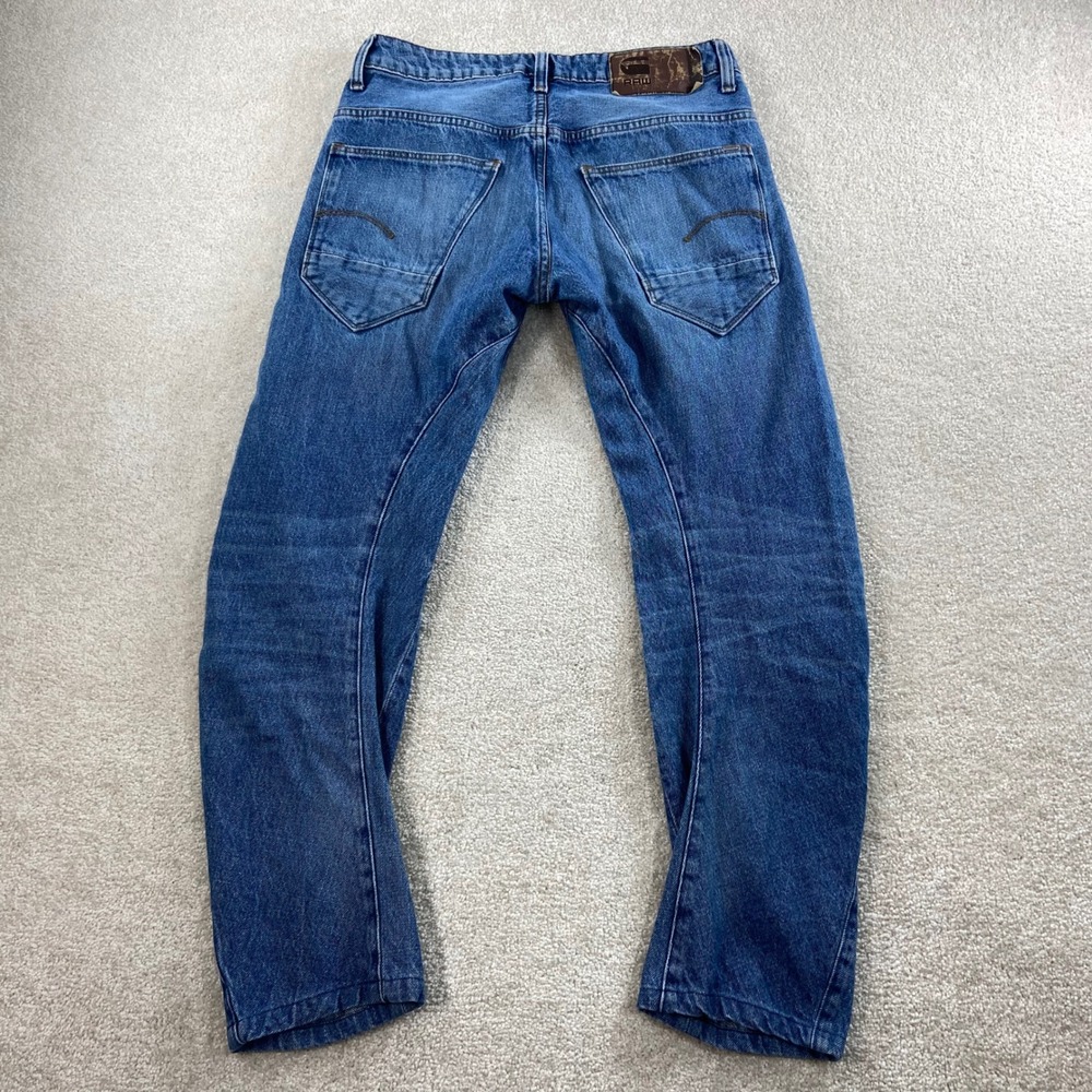 G-Star Raw Arc 3D Slim Jeans Mens 29x32 (Meas 30x27) Blue Twisted Seam Denim